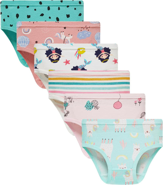 Hahan Girls Soft Panties Toddler Girls Cotton Underwear Kids Briefs