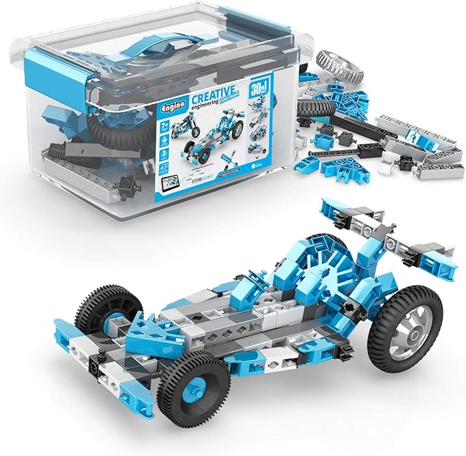 Engino Creative Engineering Toys, 30 Multi Model Set for Kids 7+, Bulding Toys, Creative STEM Kit, STEM Projects for Young Inventors, Gift for Boys & Girls