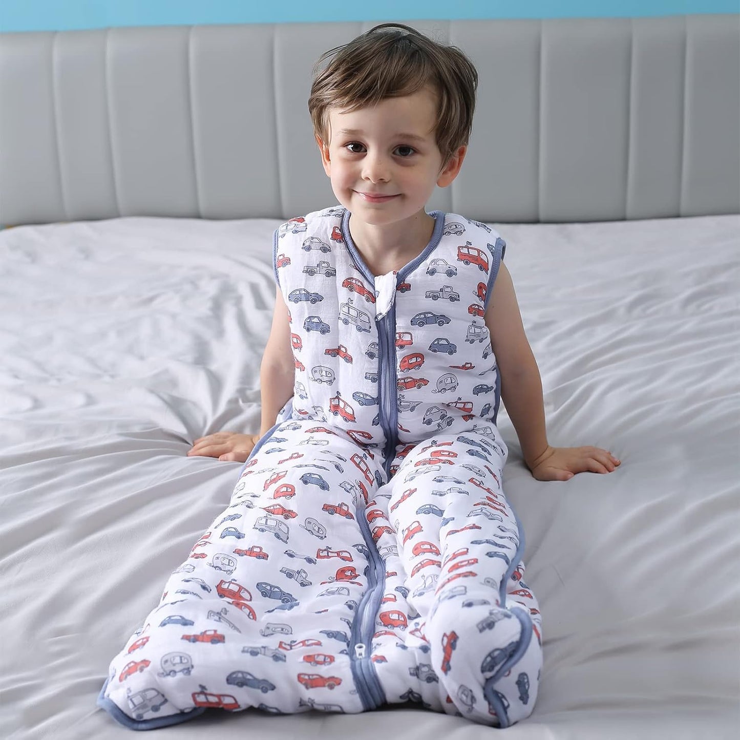 Toddler Sleep Sack, 70% Rayon from Bamboo and 30% Cotton Baby Wearable Blanket Winter 2.5 TOG Sleeping Sacks Warm Car(2-4T)