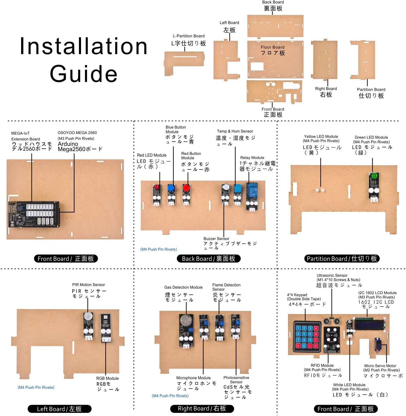 OSOYOO IoT Electronic Smart Home Learner Kit for Arduino Mega2560, Learning STEM,Internet of Things,How to Code, Mechanical Building, Educational Coding for Teens Adults