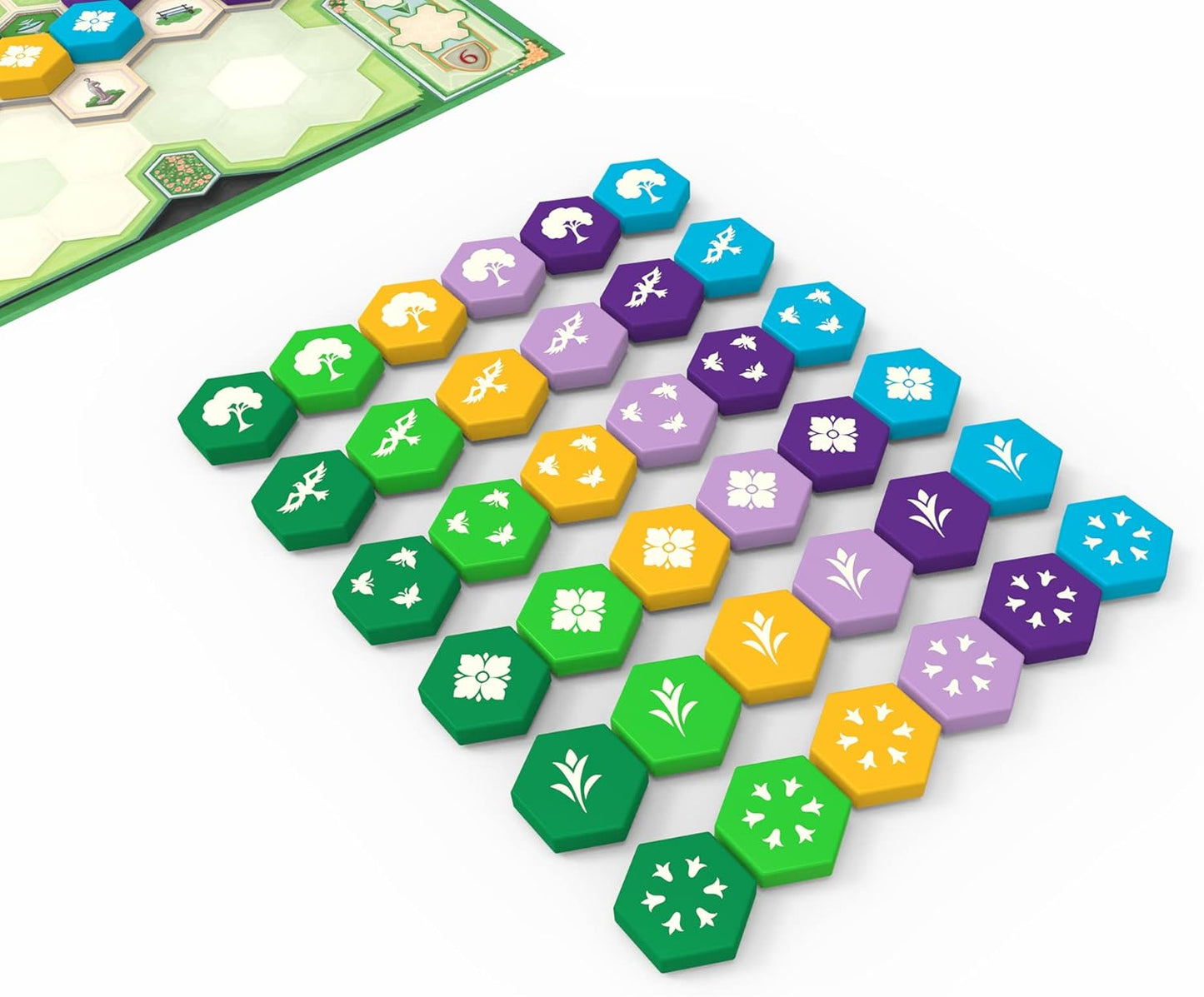 Asmodee Azul Queen's Garden Board Game - Create a Royal Paradise, Mosaic Tile Placement Strategy Game for Kids & Adults, Ages 10+, 2-4 Players, 45-60 Minute Playtime