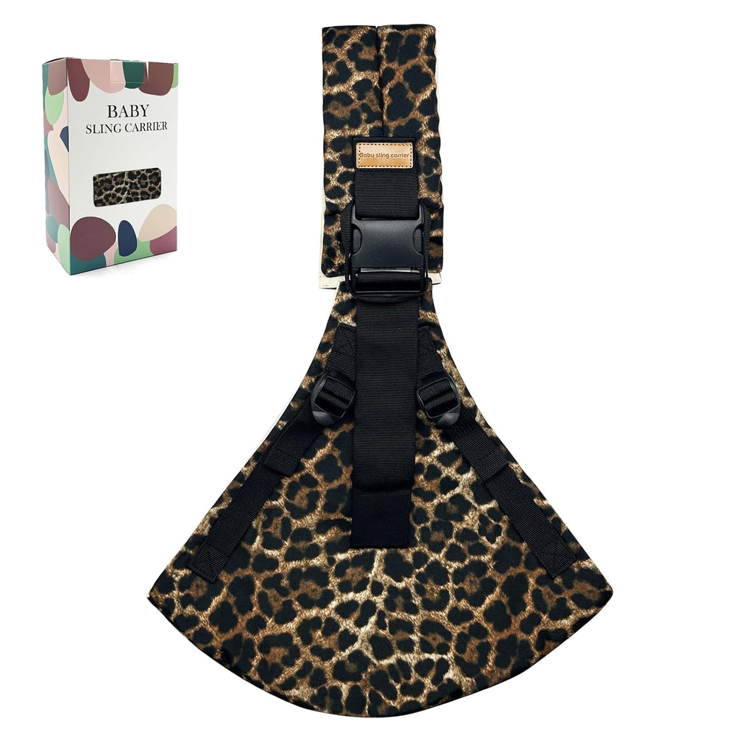 Baby Sling Carrier 2025 Baby Carrier Newborn to Toddler Sling Lightweight Baby Carrier Sling with Adjustable Straps Toddler Carrier Baby Wrap Sling for 10-30 lbs (Brown Leopard)