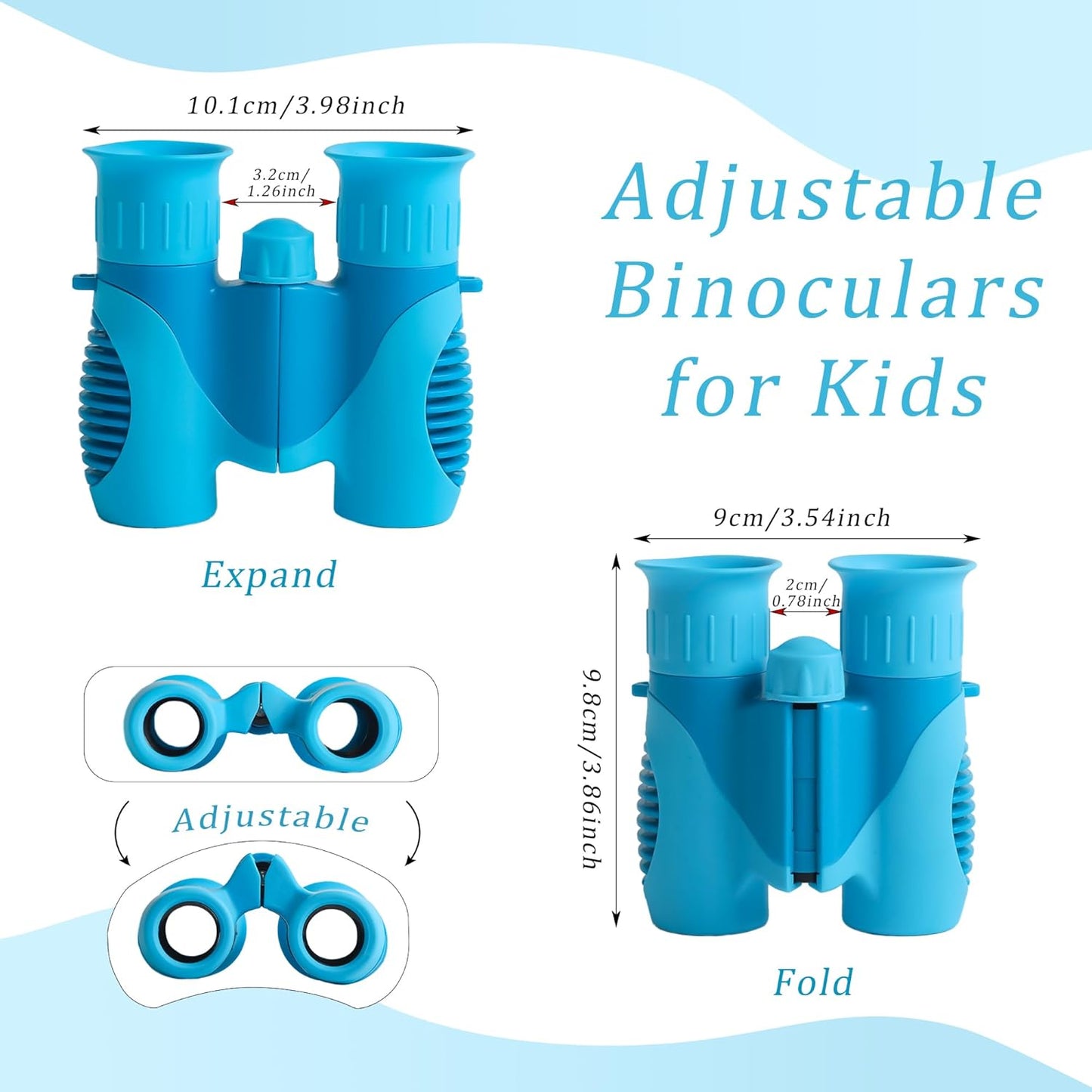 Scotamalone Binoculars for Kids Shockproof Toys Gifts for Age 3-12 Years Old Boys Girls Bird Watching Outside Play Hiking Camping Educational Learning