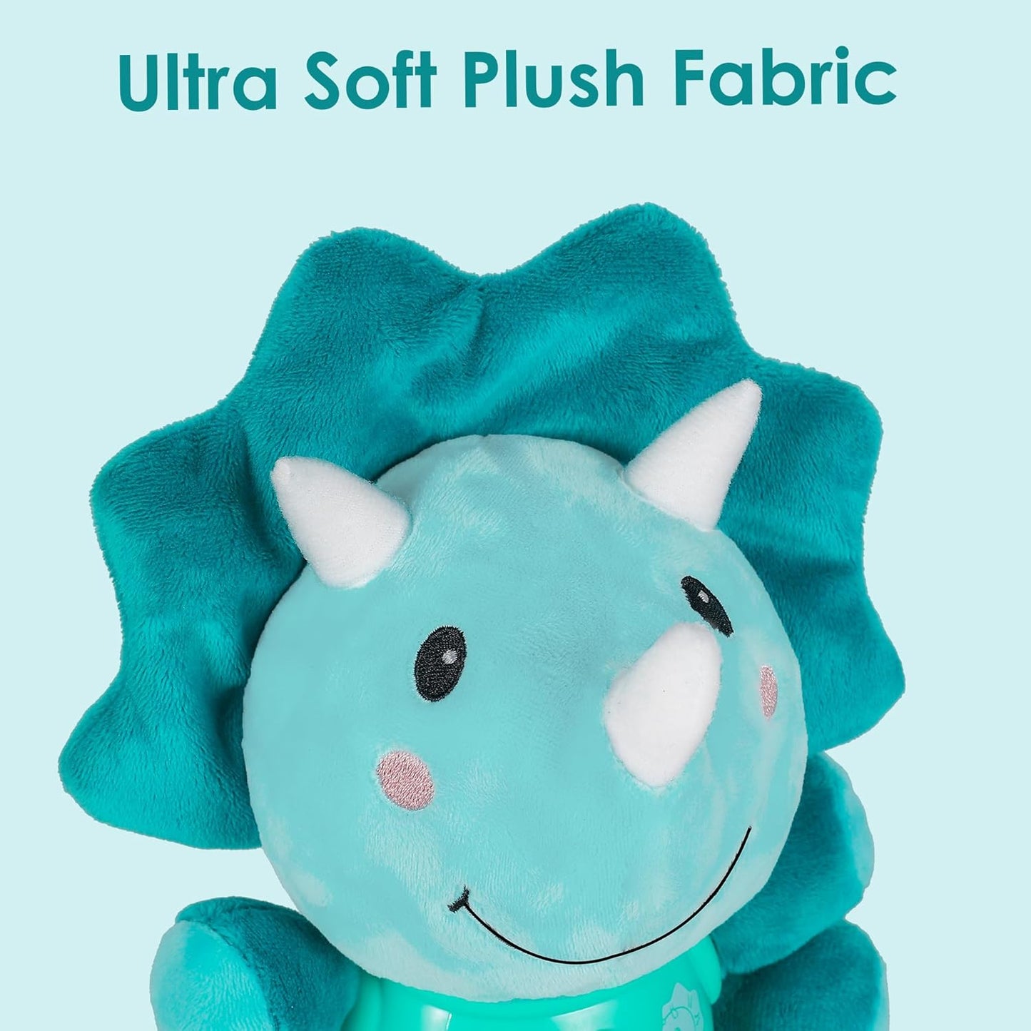iPlay, iLearn Baby Dinosaur Musical Toys, Newborn Boys Gift, Soft Dino Plush Stuffed Animal, Infant Light Music Time, 1st Birthday Shower Gift Stuffers for 0 1 2 3 6 9 12 18 Month 1-3 Yrs Toddler Girl