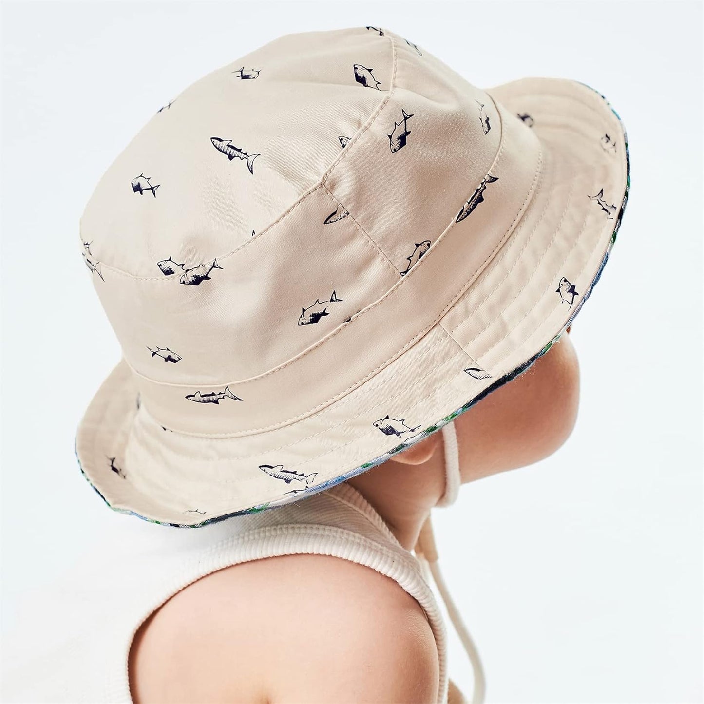 Durio Baby Bucket Sun Hat Toddler Hats Summer Beach Hat UPF 50+ Sun Protection Bucket Hats for Kids Baby Boy Girl Gifts 2Pack