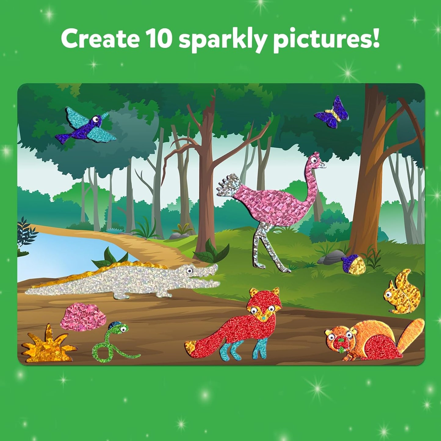 Skillmatics Foil Fun - Animals, No Mess Art for Kids, Travel Toys, Craft Kits, DIY Creative Activity, Gifts for Boys & Girls Ages 4, 5, 6, 7, 8, 9