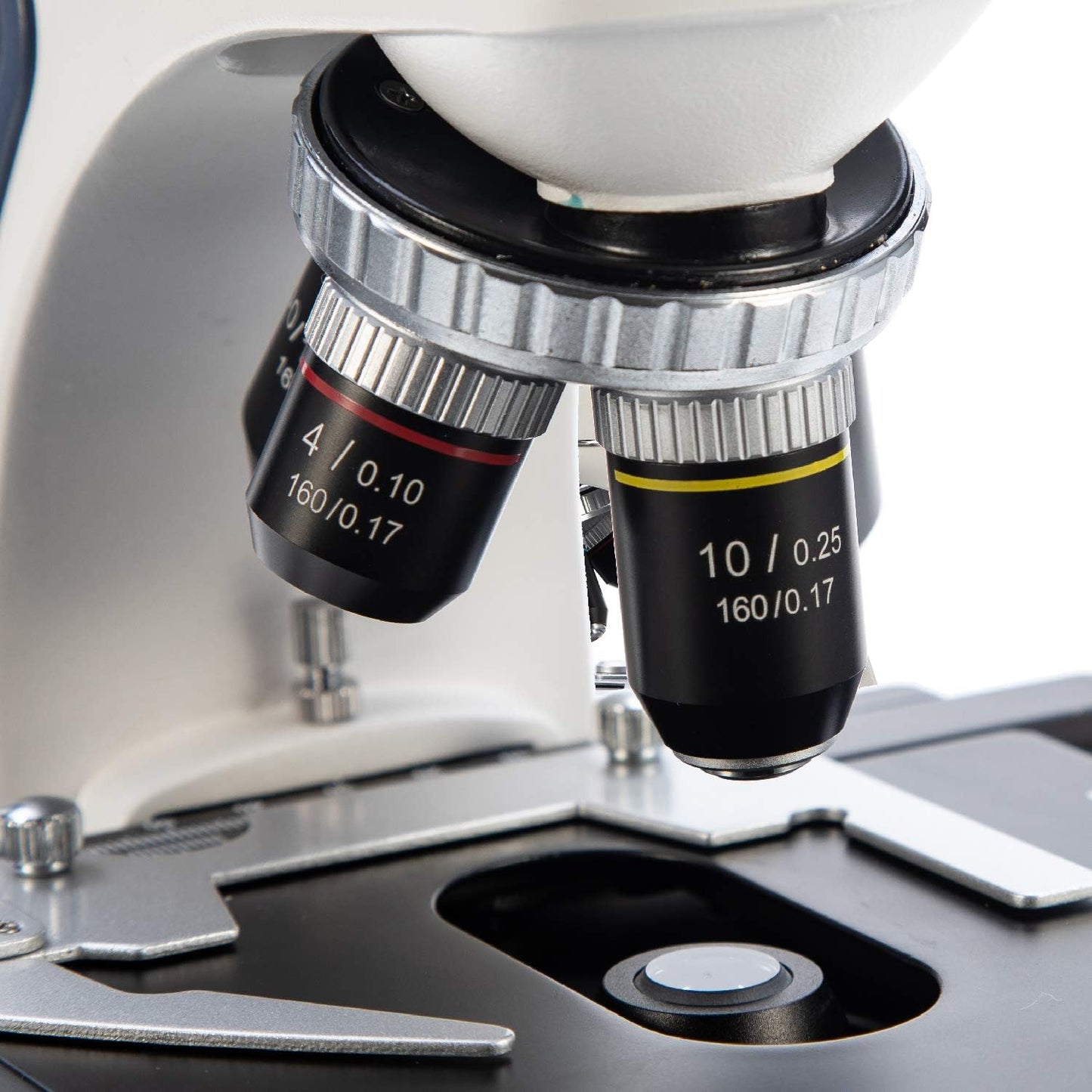 SWIFT Compound trinocular Microscope, 40X-2500X Mechanical Stage Microscope for Adults with 10MP Camera and Slides,Software Windows/Mac Compatible
