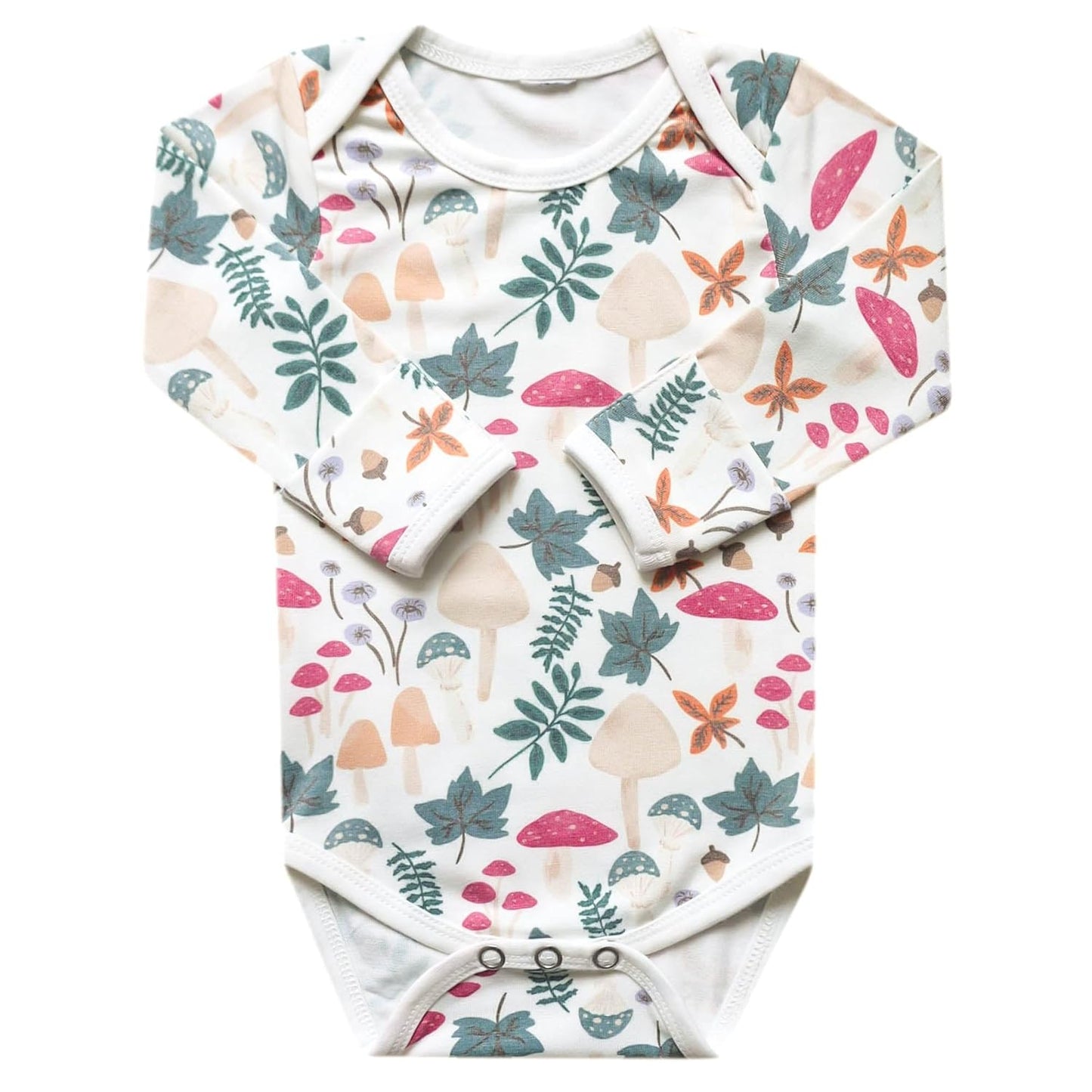 Copper Pearl Long Sleeve Bodysuit Baby: Ultra Soft Baby for Newborns, Boys, and Girls - Stylish, Comfortable, Overlap Shoulders, Premium Knit Fabric - 6-12 Months, Ivy