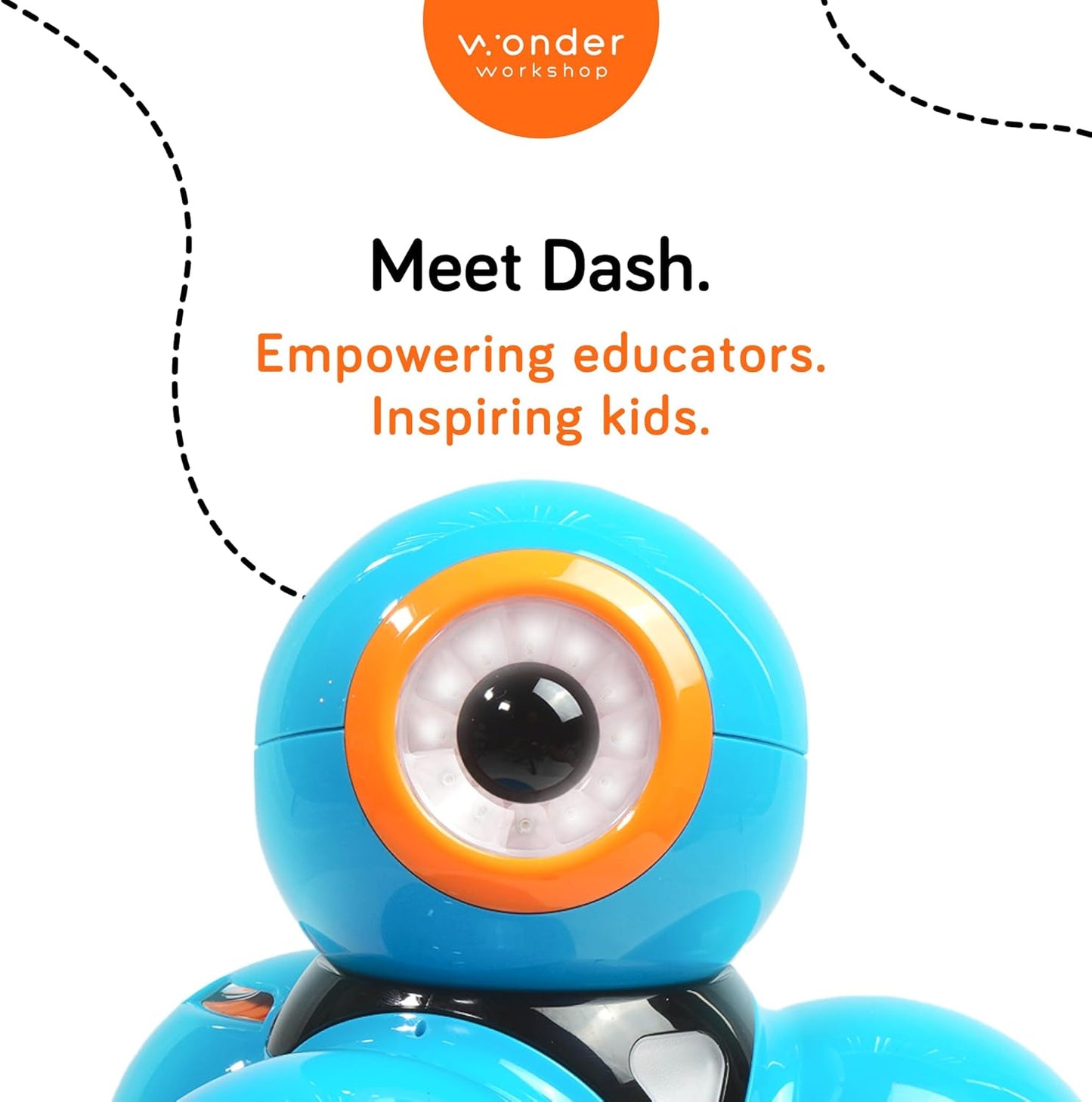 Dash Robot Wonder Pack – Coding Educational Bundle for Kids 6+ – Free STEM Apps with Instructional Videos - Launcher Toy, Sketch Kit Drawing, Gripper Building