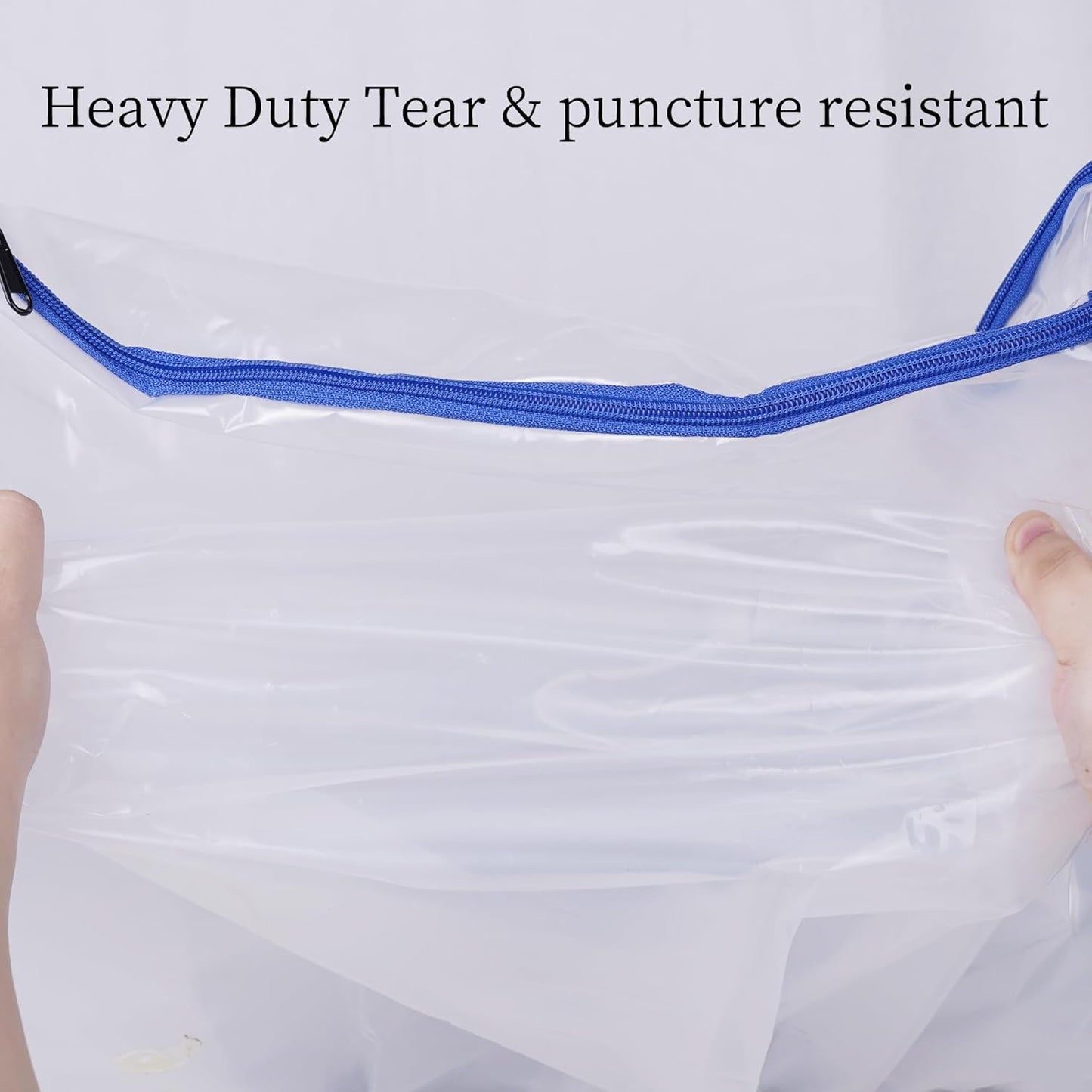 2 Pack Crib Mattress Storage Bags with Zipper -5 Mil Plastic Waterproof Crib Mattress Bags for Moving and Storage
