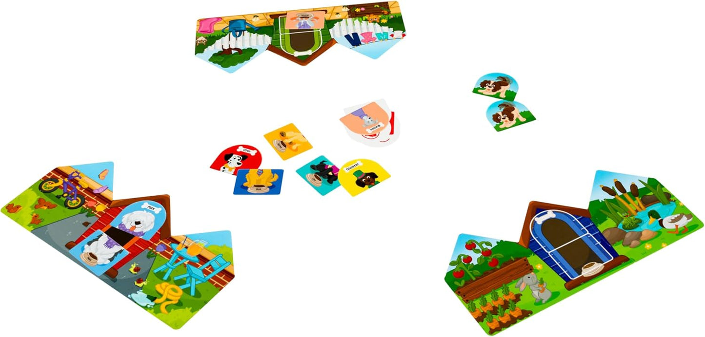 ORCHARD TOYS Doggy Doggy Woof Woof. Matching Game for Ages 2-6. Ideal for Developing Memory, with 2 Ways to Play. for 2-4 Players.