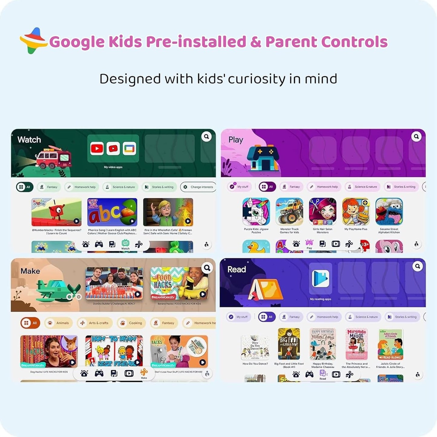 2025 Upgraded Android 14 Tablet, 10inch Kids Tablet, Octa-core CPU, 10GB+64GB+1TB Expand Tablets for Kids with Kids Space, Parental Control, 6000mAh Big Battery, HD Touchscreen Display Tableta