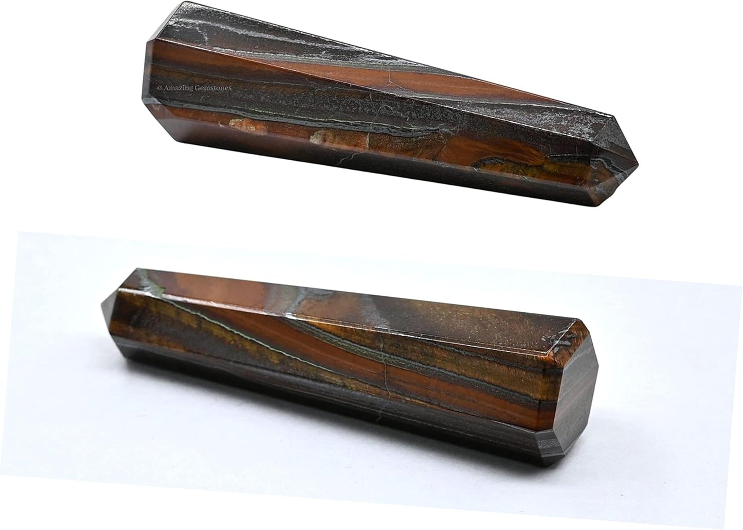 Amazing Gemstone Red Tiger Eye Crystal Towers - Natural Healing Crystal Point Obelisk for Reiki Healing and Crystal Grid (2 Inch to 3 Inch)