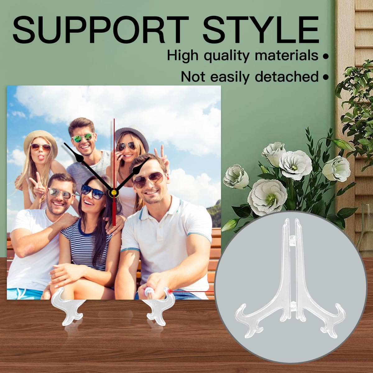 Custom Clocks for Walls Personalized Clocks with Photo Text Logo Customize Gifts for Kitchen Bathroom Home Creative