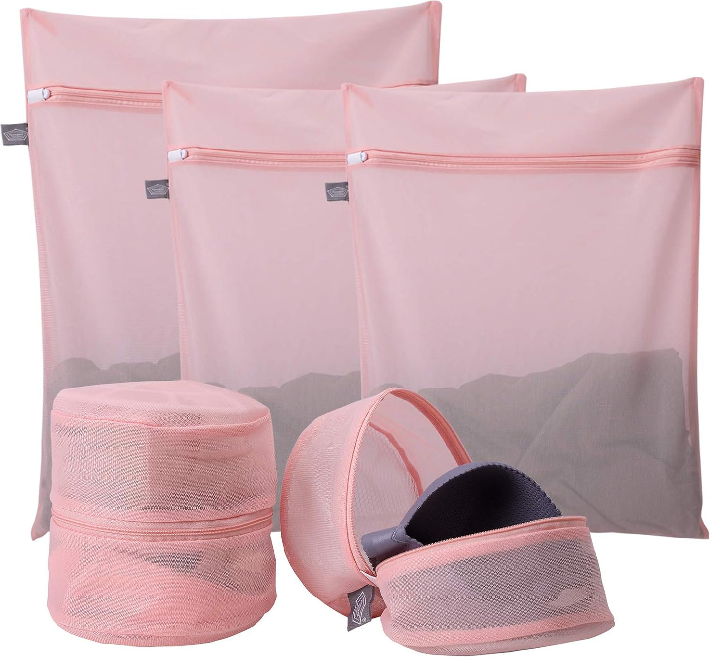 Kimmama Laundry Bag Mesh Wash Bags, Washing Machine Wash Bag, Net Washer Sack with Zipper, Dryer Pouch for Cleaning and Drying Cloths, Garment, Sweater, Delicates, lingerie, Bra, Pant, Sock, Toys