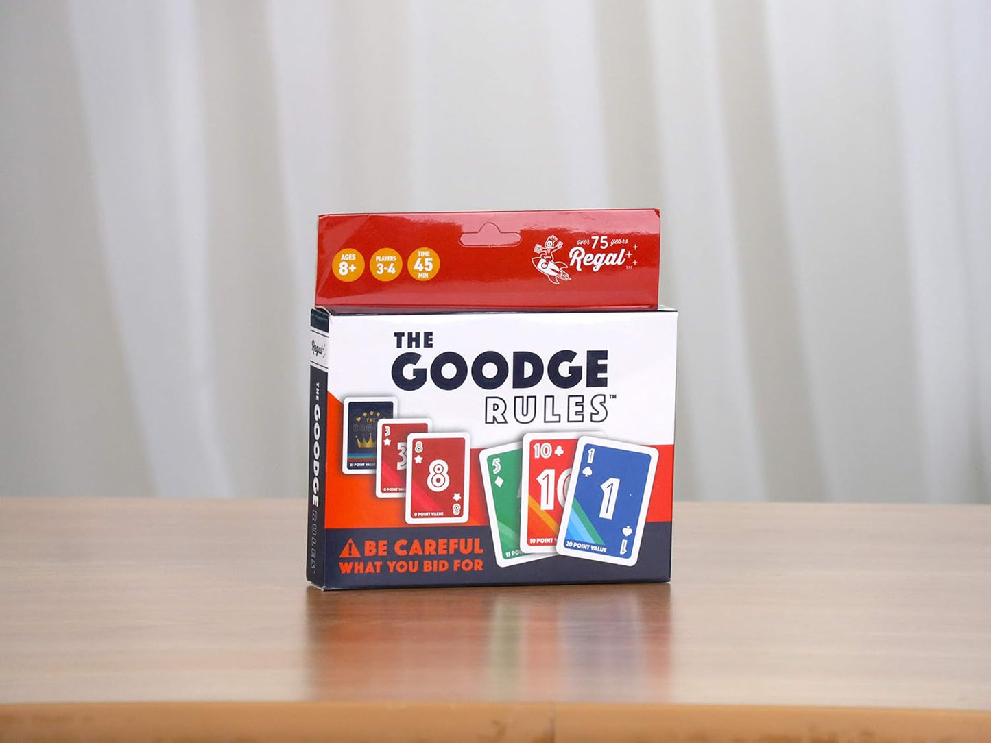 Regal Games The Goodge Rules Fun Card Game Set - 3 4 Player Card Games for Adults, Kids, Teens - Fun & Travel Playing Cards for Game Night (1 Deck, 51 Cards)