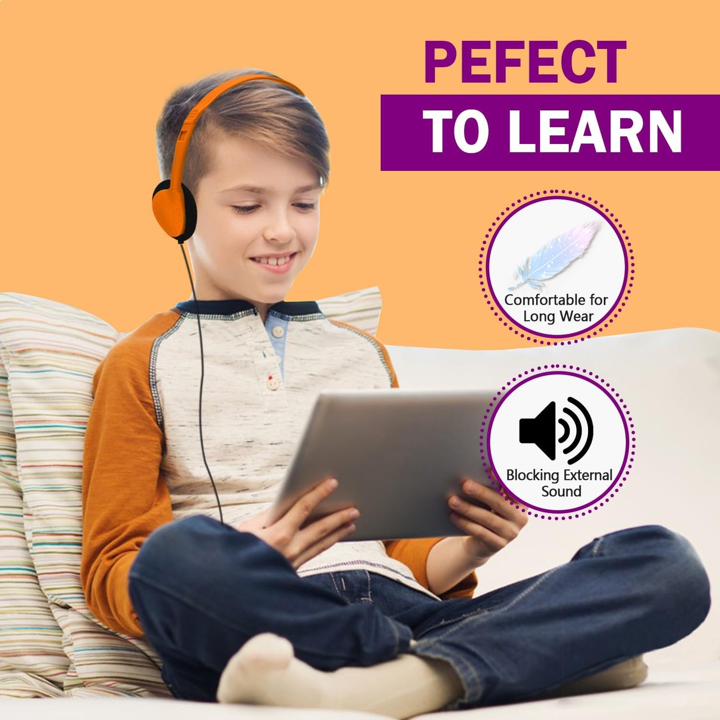 Kids Headphones Bulk 100 Pack for School Classroom Students Children Toddler Boys Girls Teen Adults