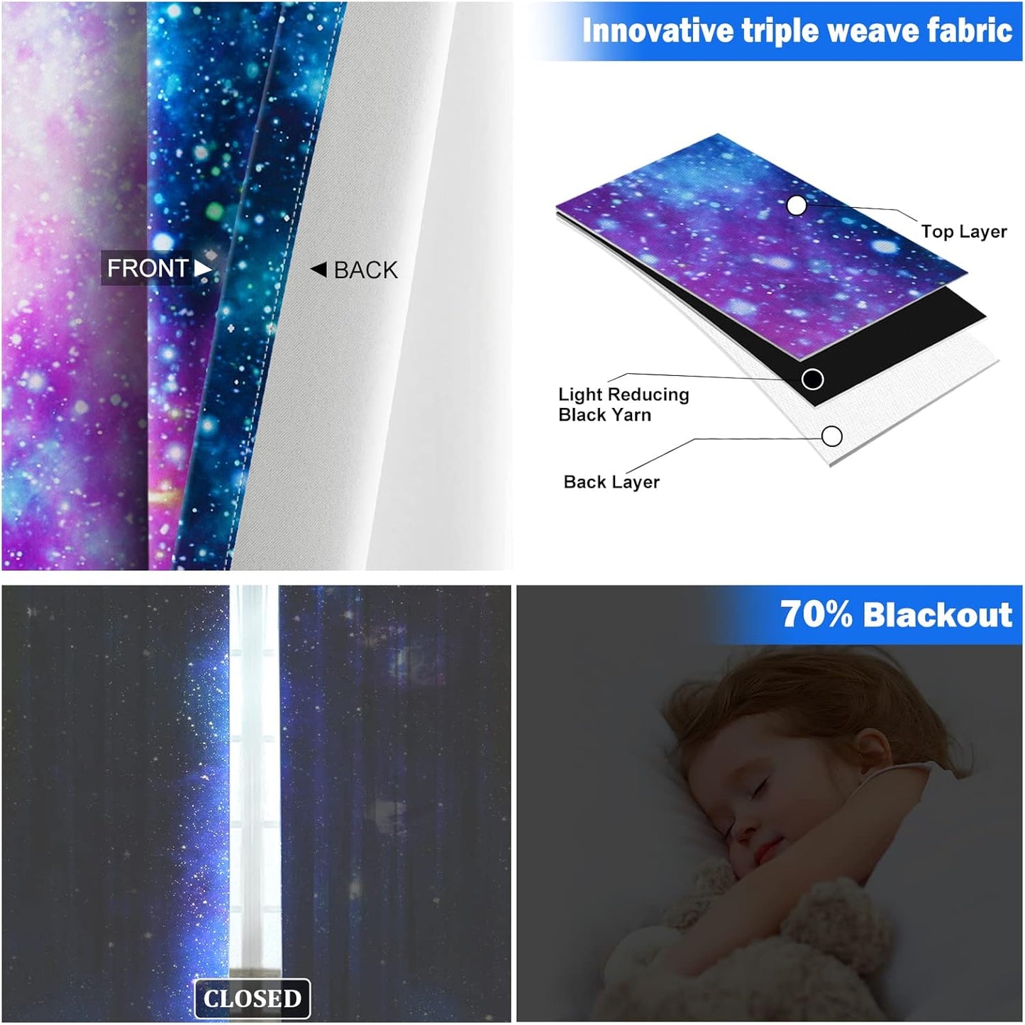 Aimego Ocean Beach Blackout Curtains Summer Tropical Palm Tree Seaside Sunset Drapes Decor for Bedroom Living Room Window Treatment Grommet Top Room Darkening Curtains 2 Panel Set, 52"X84"