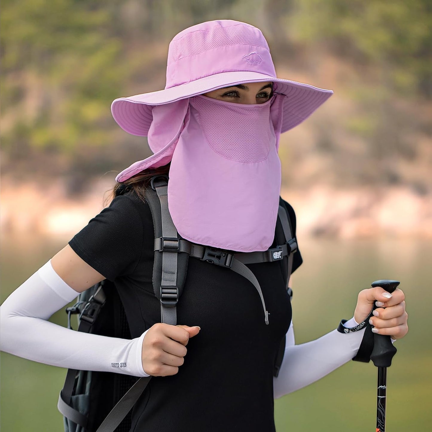Sun Hats for Men Women Fishing Hat UPF 50+ Breathable Wide Brim Summer UV Protection Hat