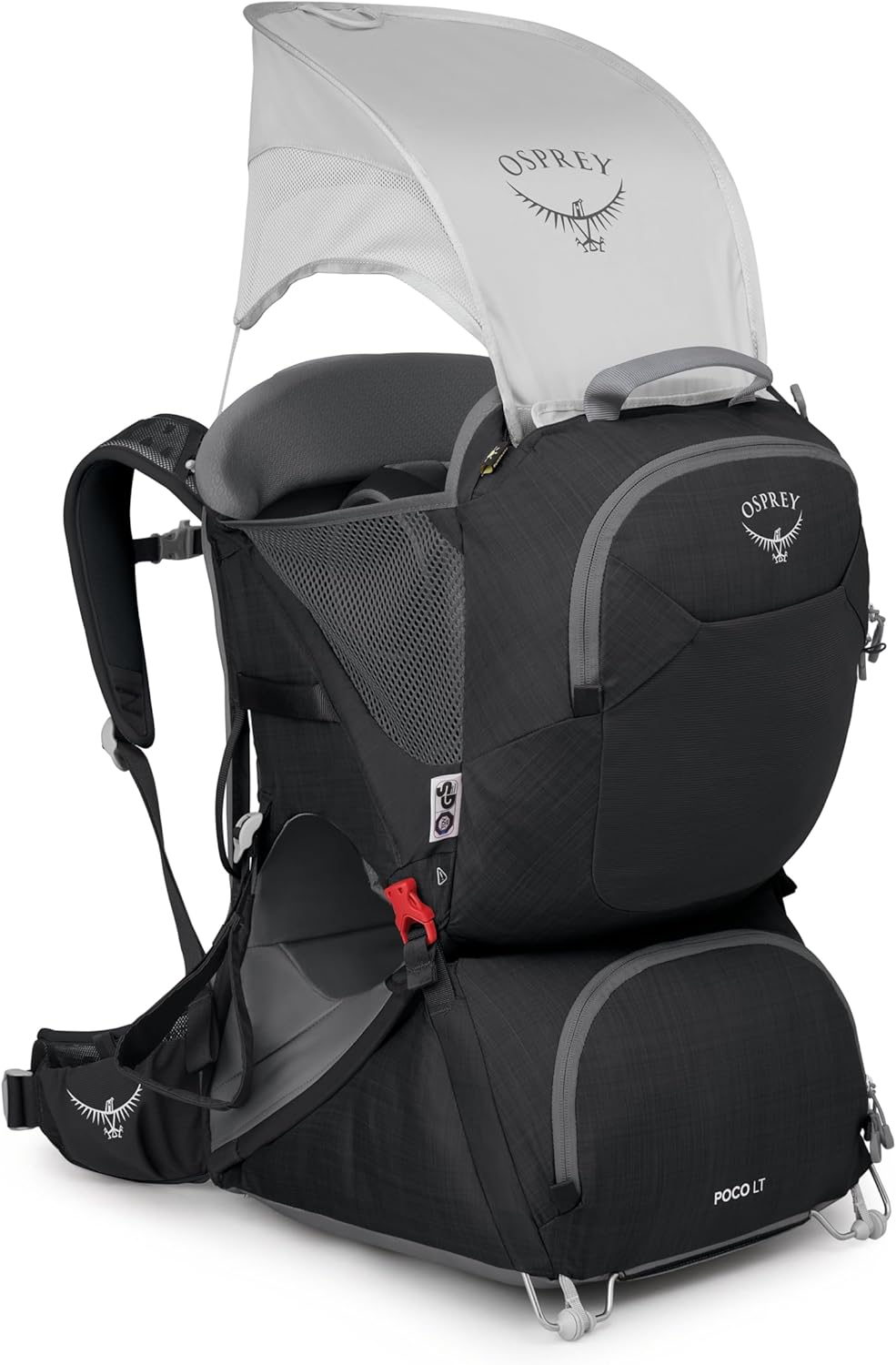 Osprey Poco LT Lightweight Child Carrier Backpack - Compact, Travel-Ready Kid Carrier with Sunshade and Adjustable Fit - Lightweight, Comfortable Hiking Carrier for Toddlers