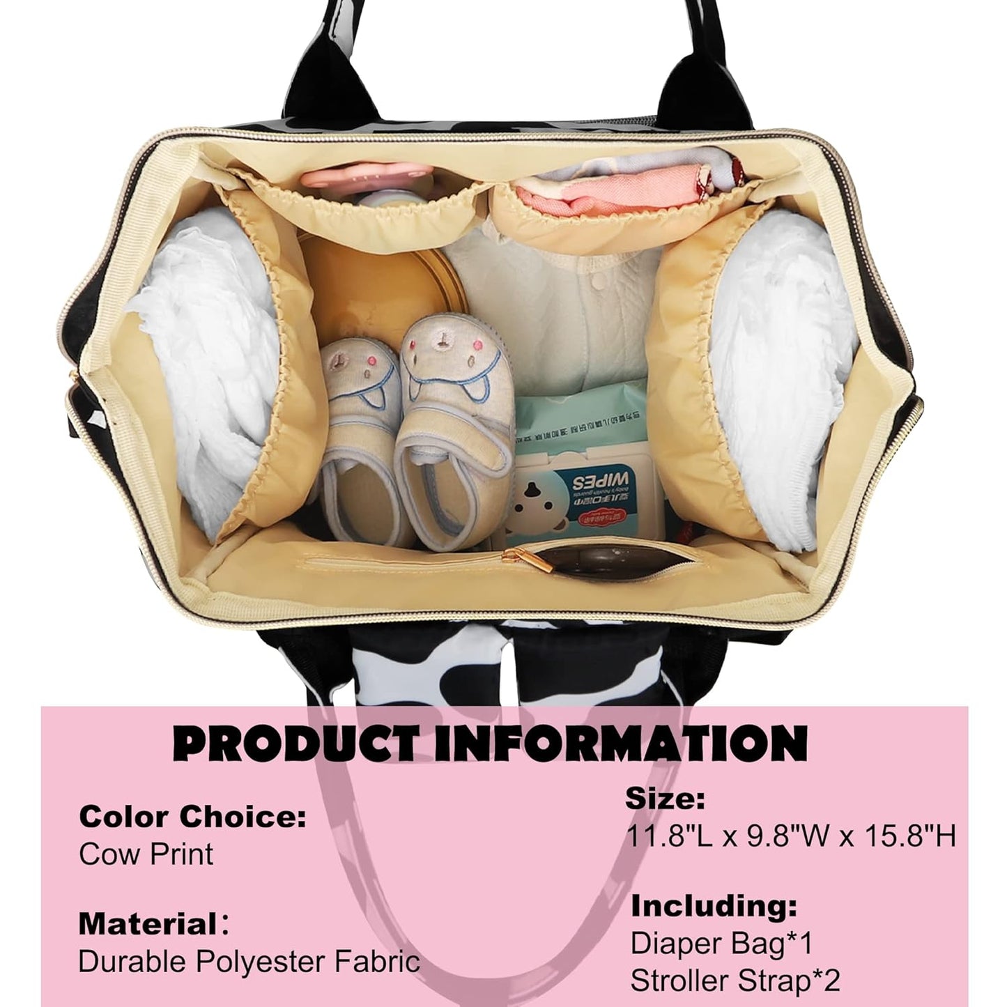 Diaper Bag Backpack Multifunction Maternity Diaper Bag for Baby Girls & Boys Large Capacity Travel Nappy Bags