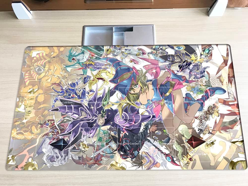 New Mlikemat Playmat Duel Monsters TCG CCG OCG Trading Card Game Mat with Zones + Free Bag (ZD039-558-A)
