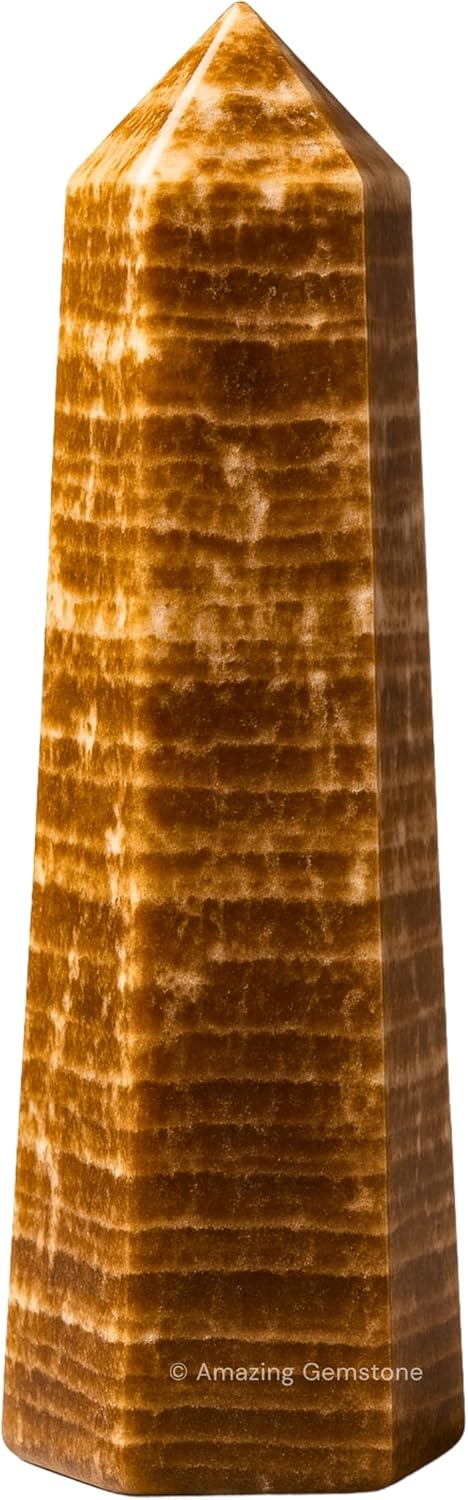 Amazing Gemstone Aragonite Crystal Towers ~ Natural Healing Crystal Point Obelisk for Reiki Healing and Crystal Grid (2" to 3" Inch)