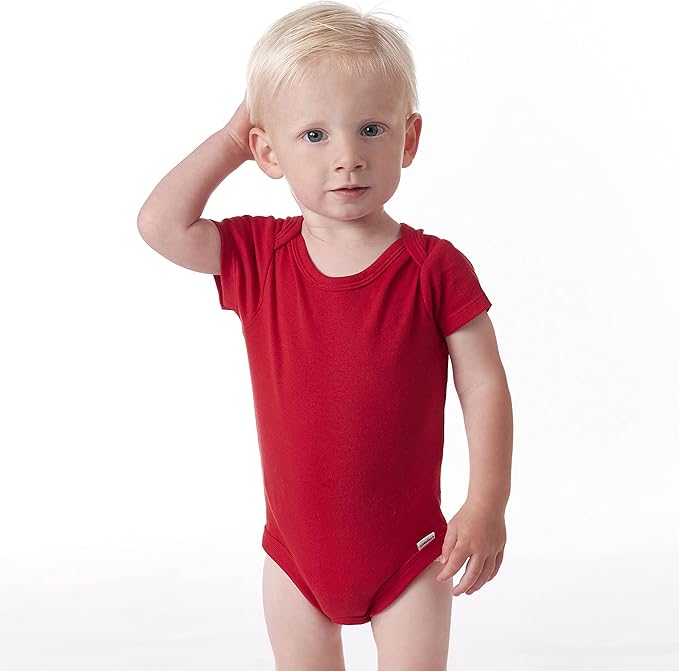 Gerber baby-boys 5 Pack Onesies Multi-packs Bundle Interlock 180 Gsm