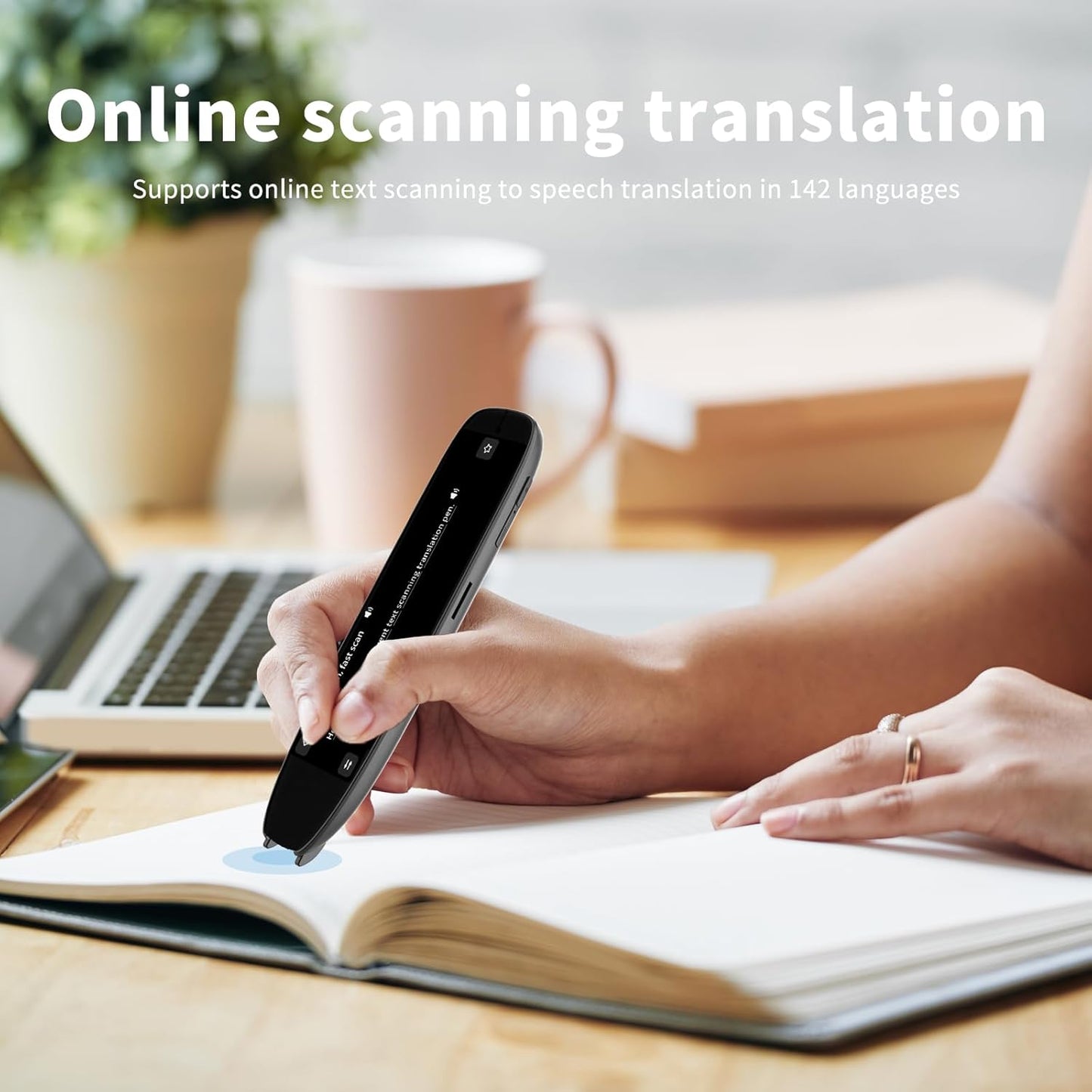 Language Translator Pen with OCR Scanning, Traductor Pen Supporting 142 Languages,Text to Speech Translation Pen,Reading Pen for Dyslexia with Text Extract, Ideal for Students and Adults
