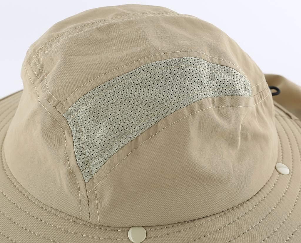 Home Prefer UPF 50+ Boys Sun Hat with Neck Flap Wide Brim Summer Beach Bucket Hat for Boys Girls Toddler Kids Safari Hat