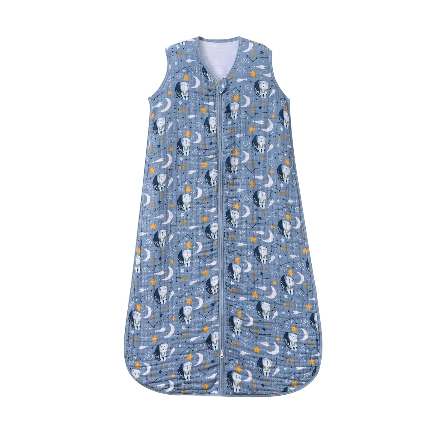 Baby Sleep Sack 0-6 Months Wearable Blanket for Babies 100% Organic Cotton 2-Way Zipper YKK 0.5 TOG Toddler Sleeping Sacks Bears