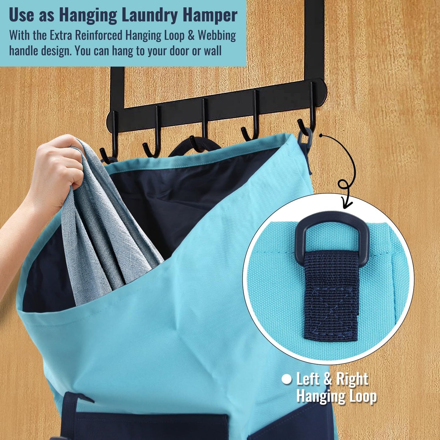 Laundry Bag Backpack, 125L Extra Large Travel Laundry Bags with Shoulder Straps, Adjustable & Extendable Design, Laundry Hamper Bag with 3 Pockets for Laundromat, College, Travel, Camping