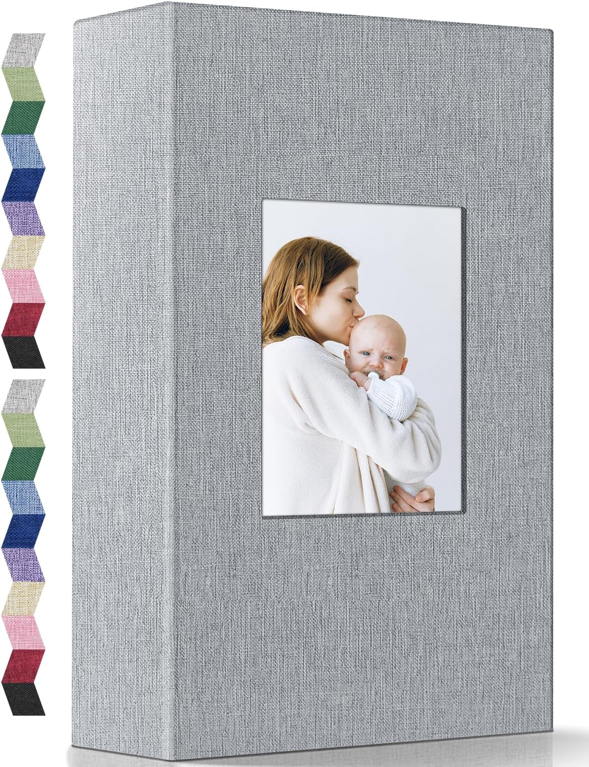 popotop Photo Album 4x6-420 Photos Photo Books with 420 Horizontall Pockets,Linen Cover Albums for Family Wedding Anniversary Baby Vacation Pictures