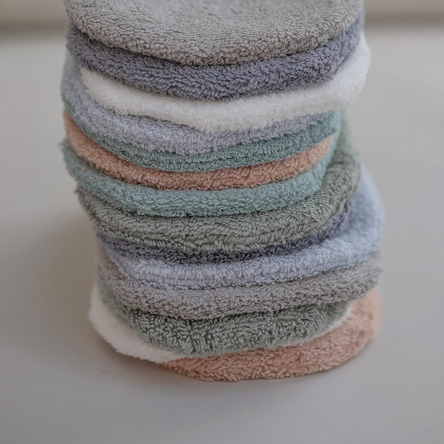 mushie Baby Bath Mitt | Organic Cotton | Pack of 2 (Fog)