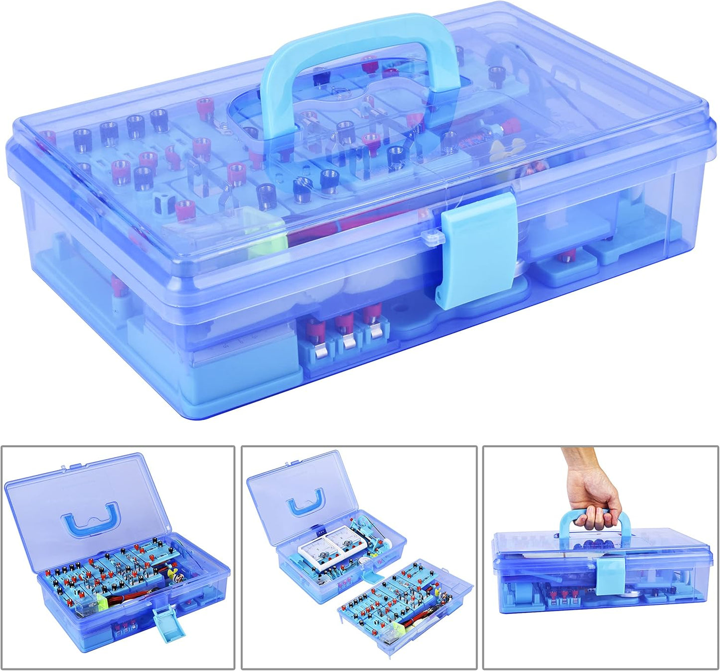 Mysterystone Science Experiment for Kids Electricity and Magnetism Kit for Students Stem Kit Physics Lab Basic Circuit Board Kit for Learning Starter