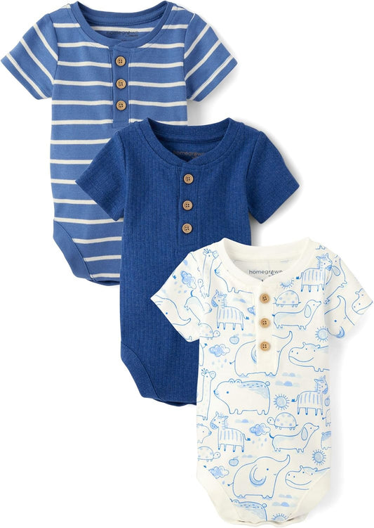 Gymboree Unisex Baby And Newborn Short Sleeve Bodysuits