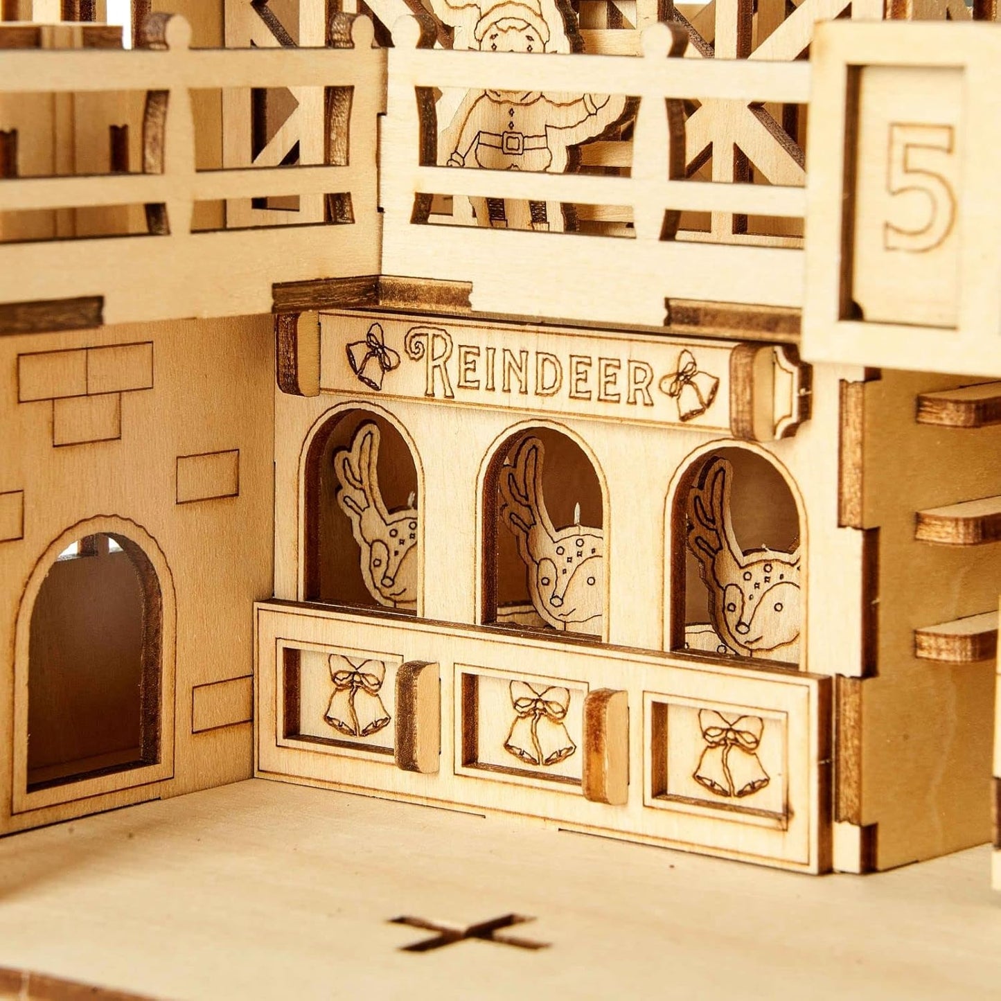 3D Wooden Puzzles Santa's Factory Model Kits, Brainteaser and Puzzle for Christmas/Birthday,Gifts for Adults and Teens to Build Combination