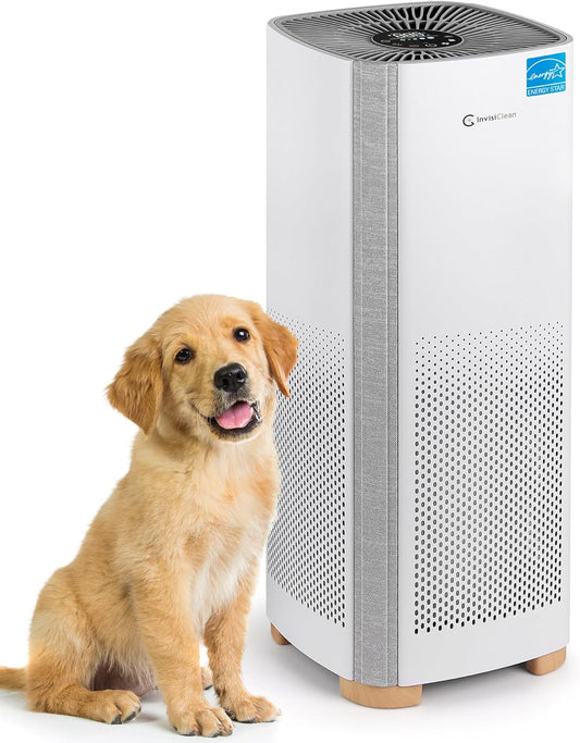 Air Purifiers for Home, Large Room Covers 1500 Ft², H13 Medical Grade True HEPA Air Filter, Ideal for Allergies, Cat, Dog, Pet, Hair, Pollen, Smoke, Dust, Bedroom Air Filter, WiFi, InvisiClean Bella