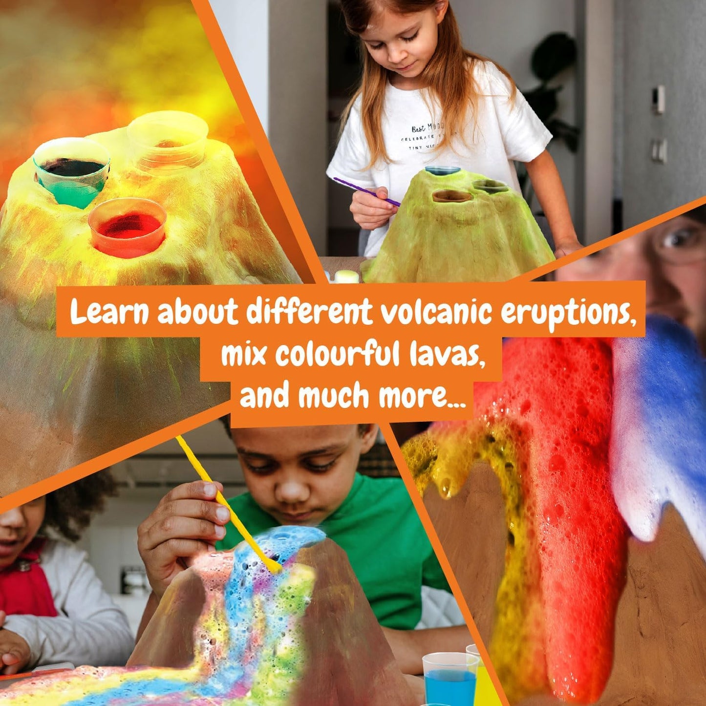 Science4you Rainbow Volcano Toy for Kids - Volcano Kit for Kids, Rainbow Lab + 12 Science Experiments for Kids, Stem Science Toys, Games, Science Gifts for 8+ Year Old Boys and Girls