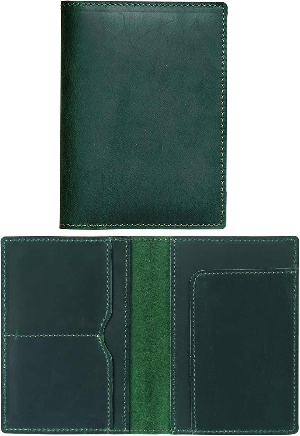 HIFA Leather Passport Holder, Handmade Passport Cover with Card and Ticket Slot - Genuine Leather, Elegant Design, Easy Access - Passport Case, Passport Wallet, Passport Holder
