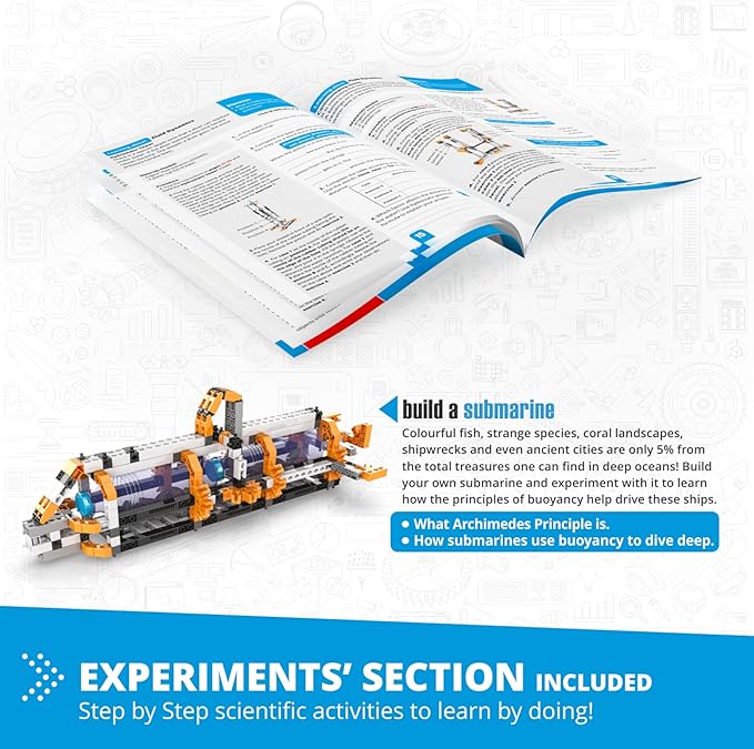 Engino STEM Toys, Fluid Dynamics, Building Toys for Kids 9+, Educational Kit, Gift for Boys & Girls, Fun STEM Projects, Engineering Kit (6 Model Options)