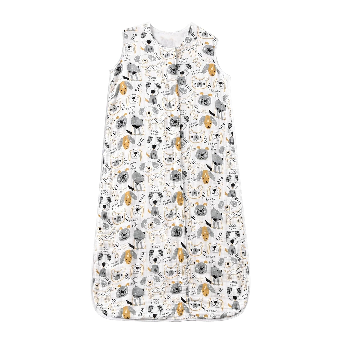 Baby Sleep Sack 2-4 T Baby Wearable Blanket 100% Organic Cotton 0.5 TOG Toddler Sleeping Sack 2- Way Zipper Soft Lightweight X-Large Pup