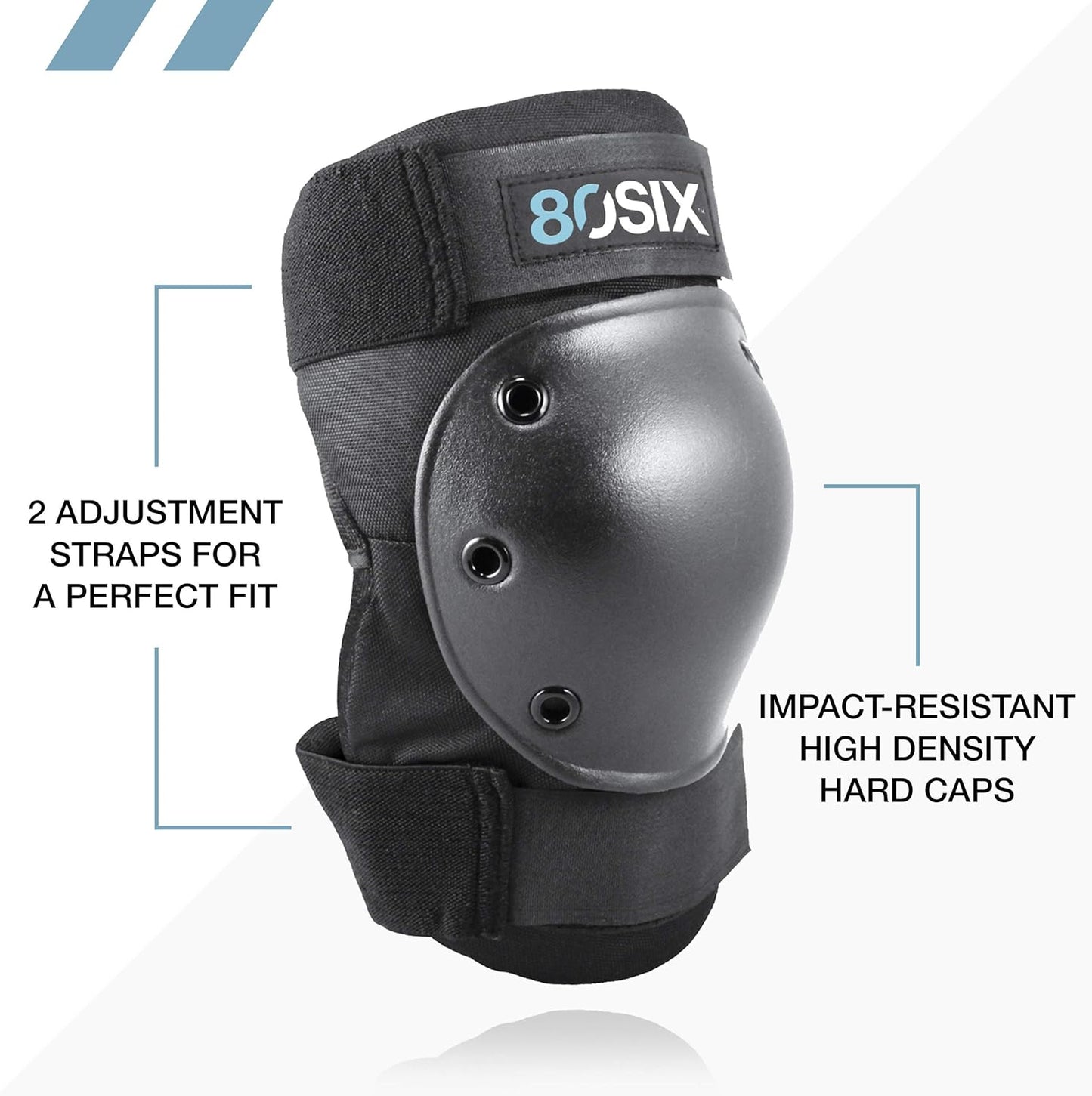 80Six Kids Multi-Sport Pad Set with Wristguards, Elbow Pads, and Knee Pads, Designed by Industry Leading Brand Triple 8