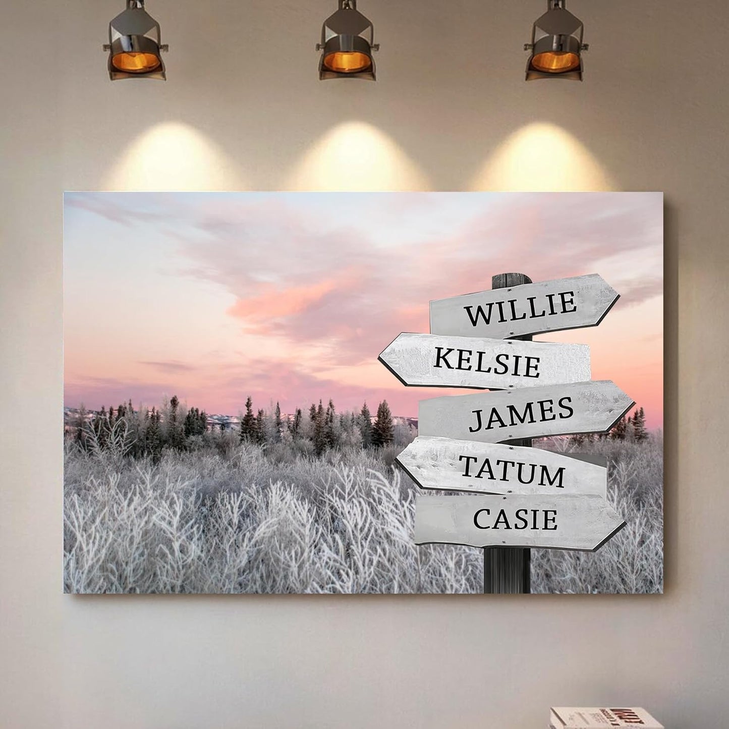 Personalized Gifts for Mom Family Names Street Custom Multi-Name Date of Birth Vintage Street Sign Happy Mothers Day Canvas Wall Art Best Christmas Gifts for Mommy from Daughter Son Children Kids #20