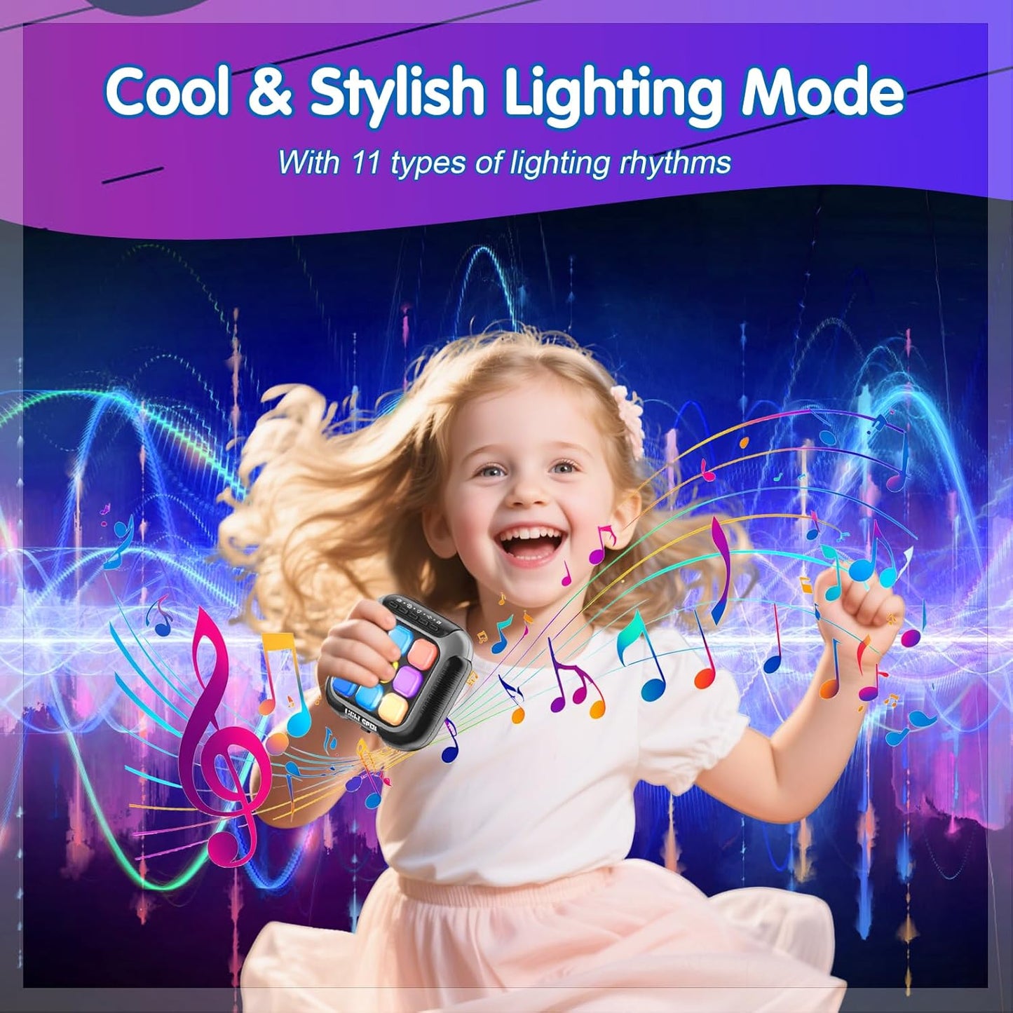 Tic Tac Toe Electronic Handheld Puzzle Game Console Fidget Toys w/ 7 Game Modes, Portable Fast and Fun Car Travel Press Games for Kids and Adults, Ideal Xmas Birthday Gifts for Ages 3+ (Grey)