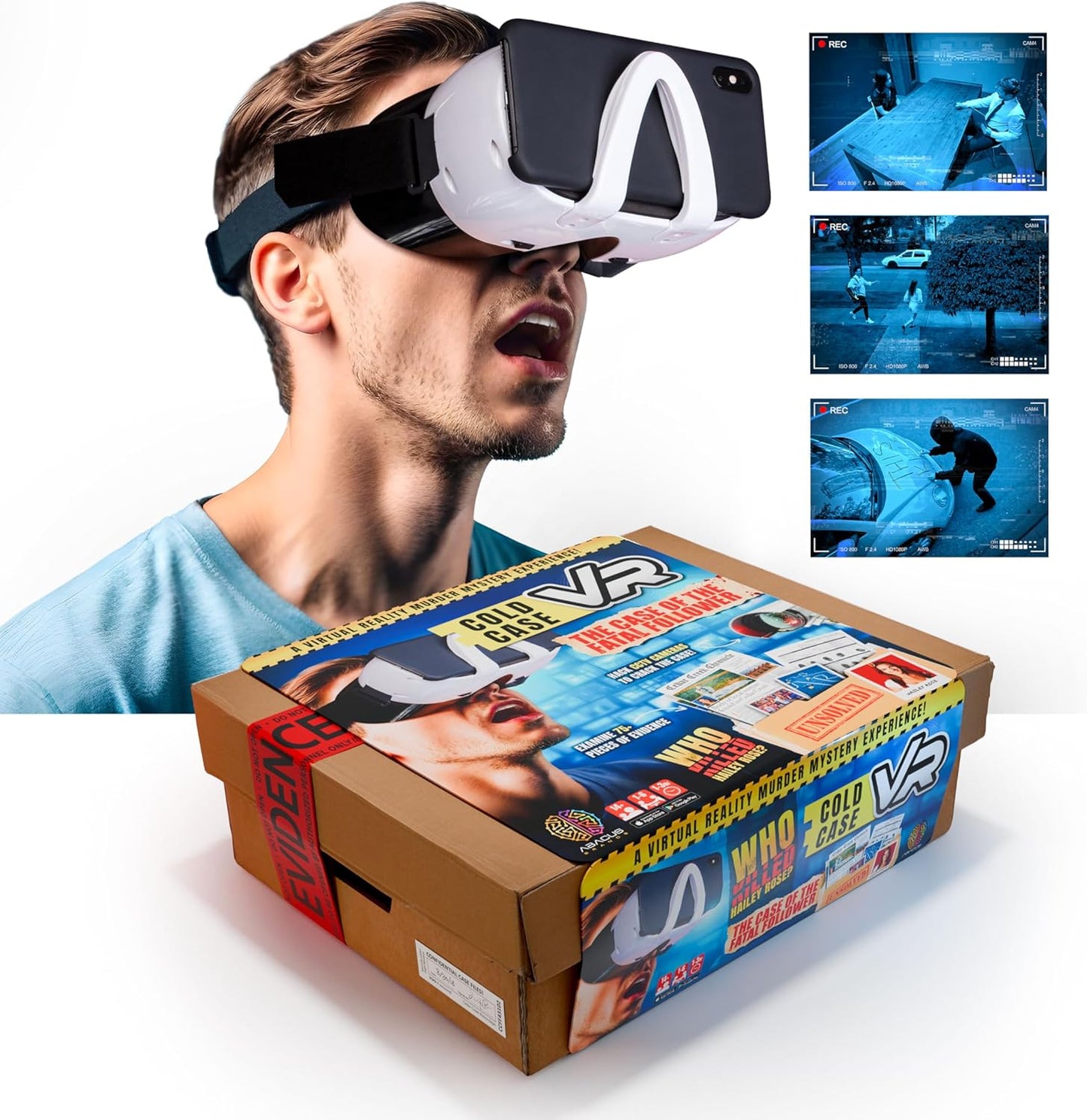 Cold Case VR - The Case of The Fatal Follower - Immersive VR Murder Mystery Party Game - 1 to 6 Players - for Ages 14 and Up