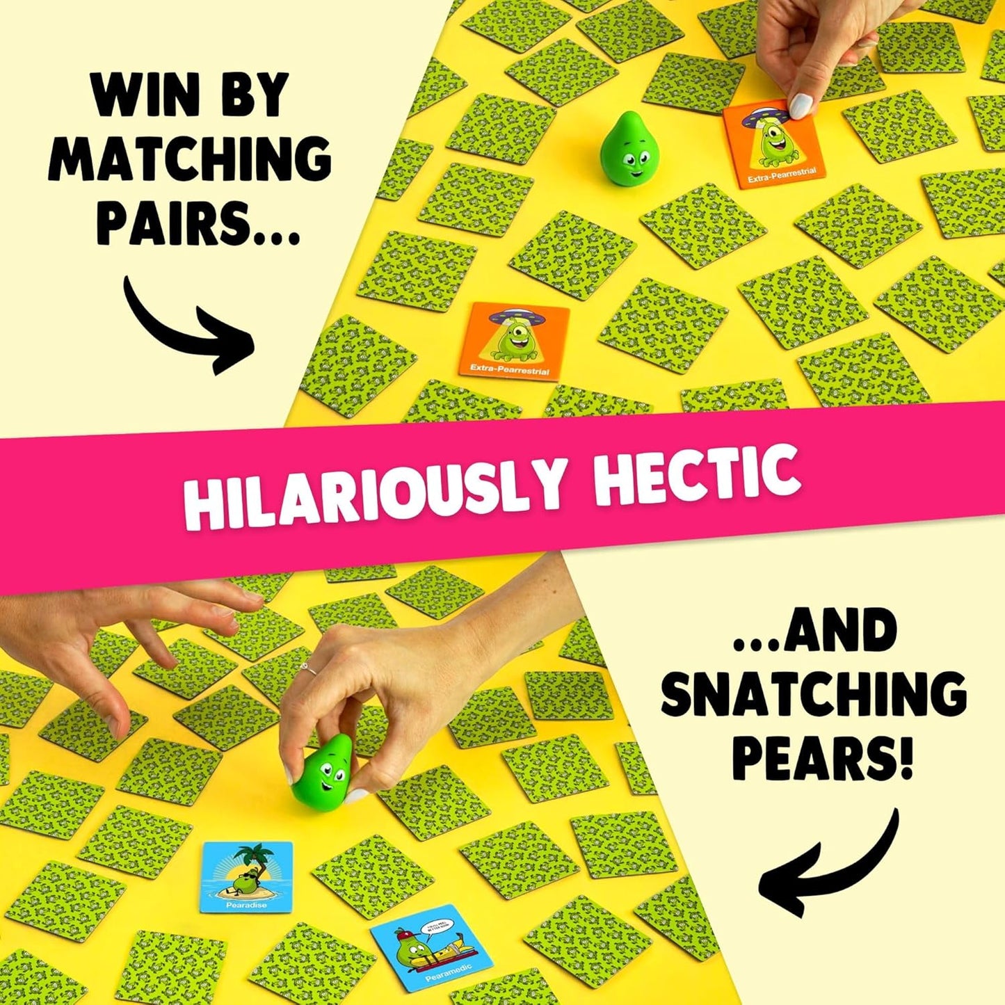 Snatching Pears! – The Hilarious Memory-Matching, Pear-Snatching Party Game | Family Board Game for Kids, Teens & Adults | 2-6 Players, Age 7+