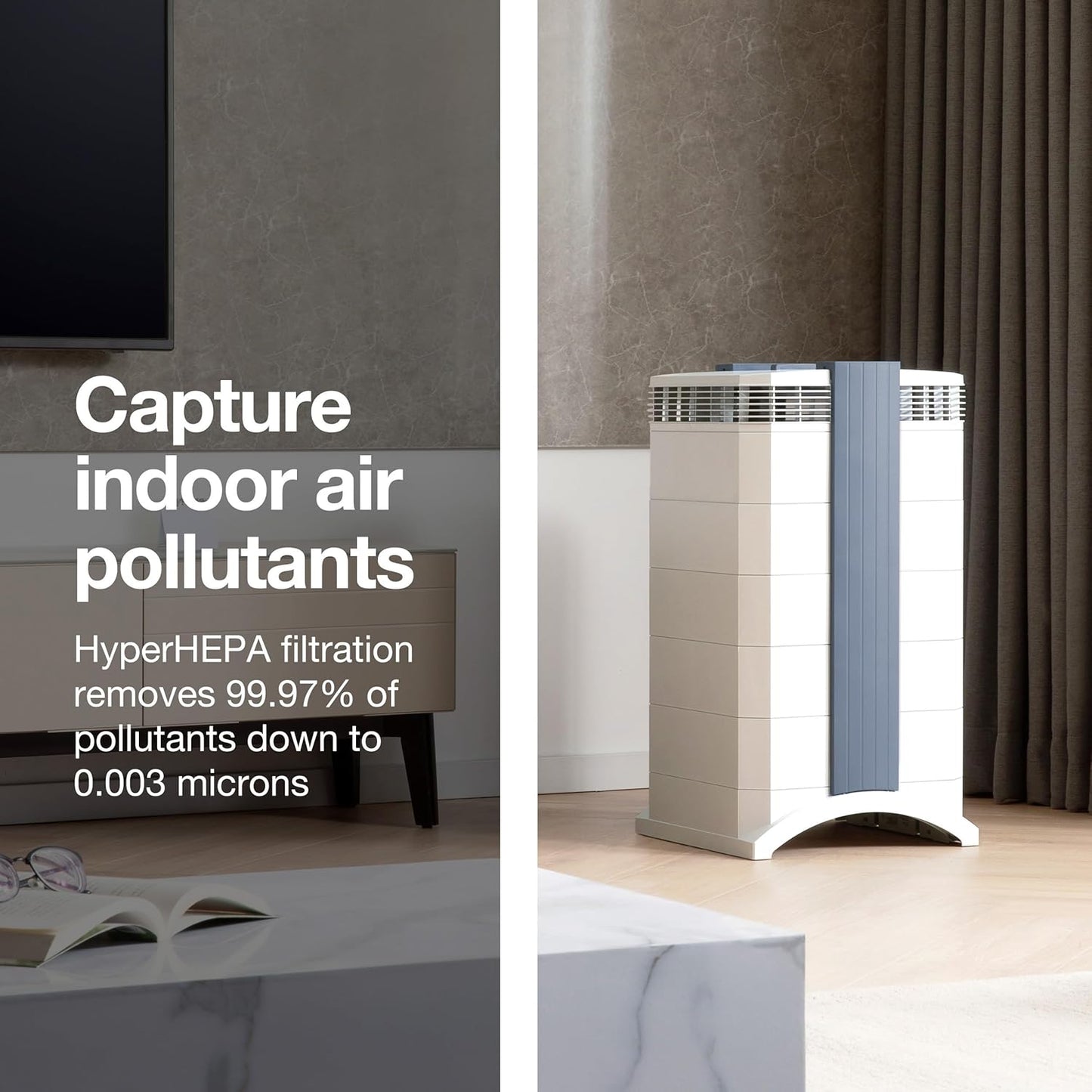 IQAir GC MultiGas XE Air Purifier - 3-Pack – Smart MultiGas Filtration for Spaces up to 3375 sq ft - Chemicals, Odors, VOCs, and Particles, Swiss Made, WiFi Enabled