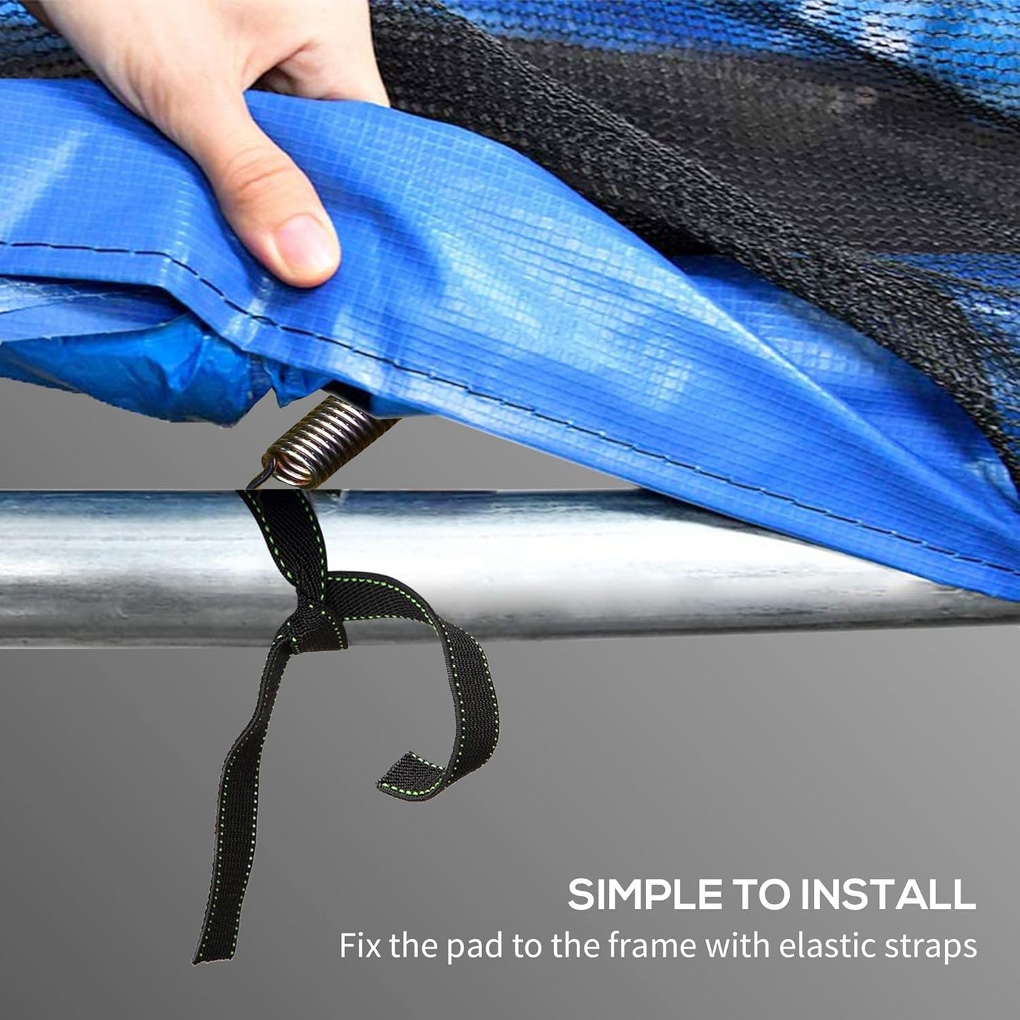 Soozier 12FT / 14FT Trampoline Spring Cover, Safety Trampoline Pad Replacement, Waterproof and Tear Resistant, All Weather Trampoline Accessories