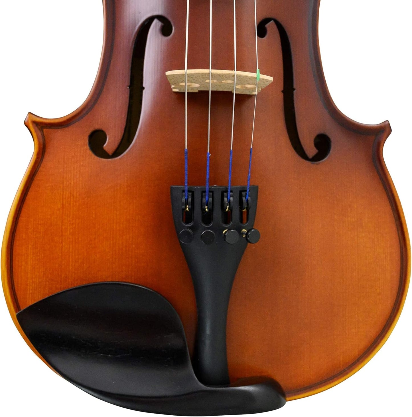 Bunnel Premier Violin Outfit 1/2 Size - Carrying Case and Accessories Included — Solid Maple Wood and Ebony Fittings By Kennedy Violins